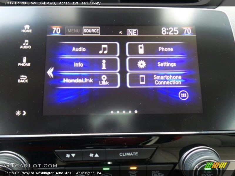 Molten Lava Pearl / Ivory 2017 Honda CR-V EX-L AWD