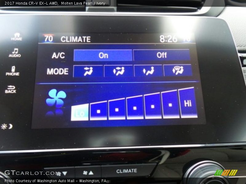 Molten Lava Pearl / Ivory 2017 Honda CR-V EX-L AWD