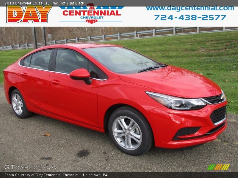 Red Hot / Jet Black 2018 Chevrolet Cruze LT