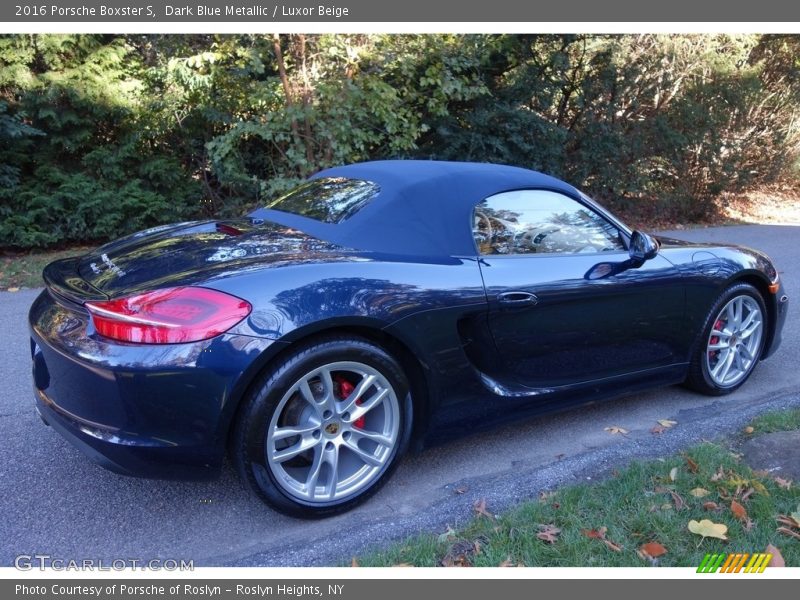 Dark Blue Metallic / Luxor Beige 2016 Porsche Boxster S