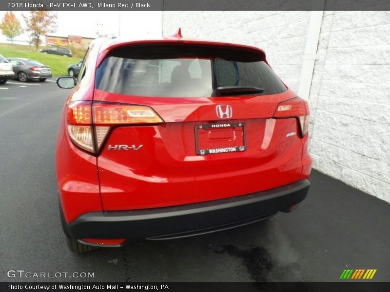 Milano Red / Black 2018 Honda HR-V EX-L AWD