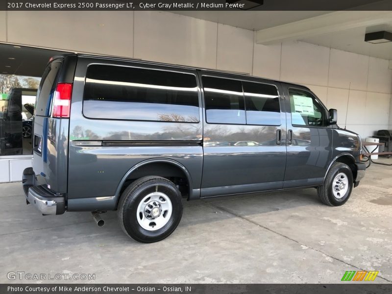 Cyber Gray Metallic / Medium Pewter 2017 Chevrolet Express 2500 Passenger LT