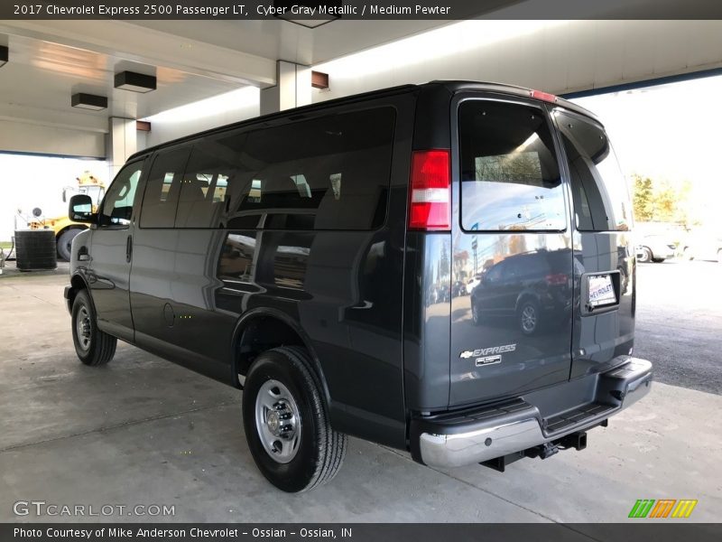 Cyber Gray Metallic / Medium Pewter 2017 Chevrolet Express 2500 Passenger LT