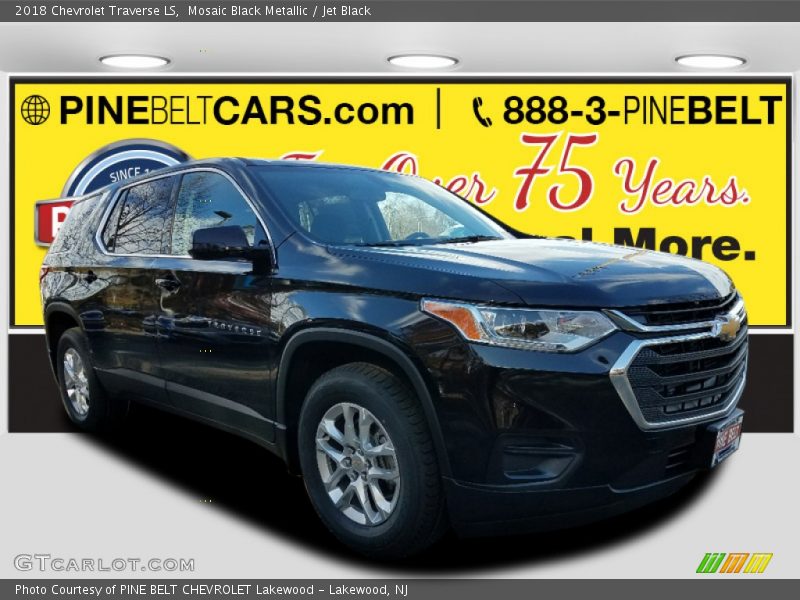 Mosaic Black Metallic / Jet Black 2018 Chevrolet Traverse LS