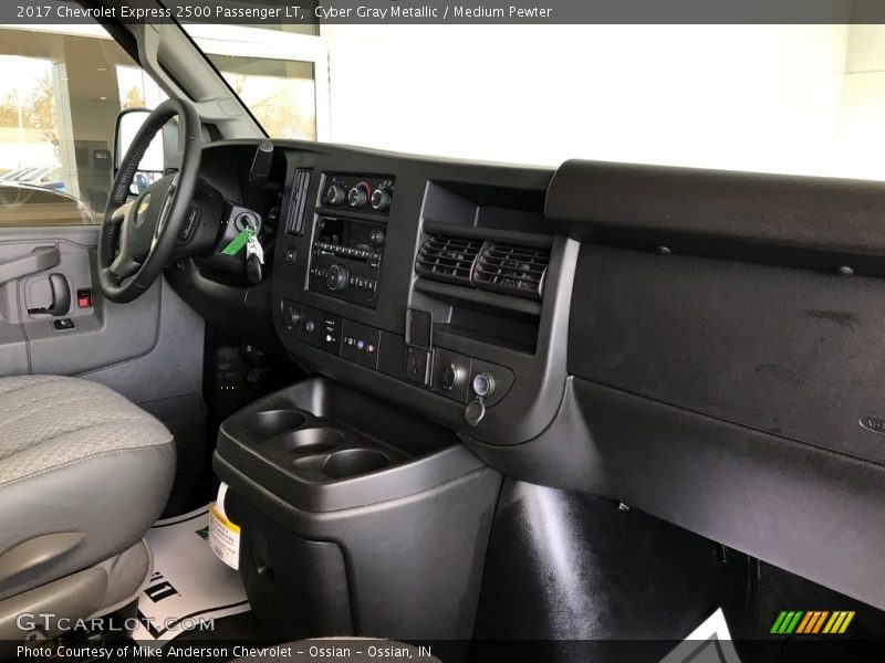 Cyber Gray Metallic / Medium Pewter 2017 Chevrolet Express 2500 Passenger LT