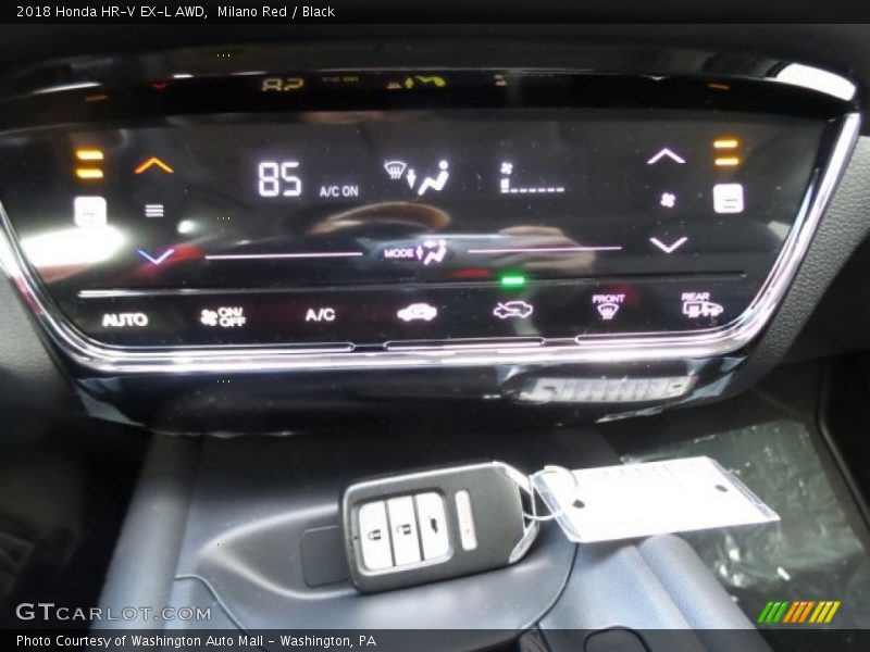Milano Red / Black 2018 Honda HR-V EX-L AWD