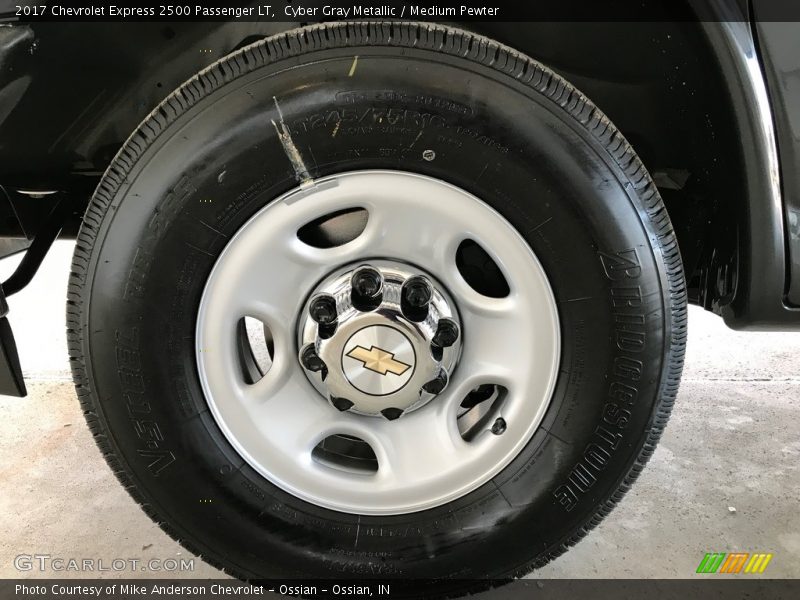 Cyber Gray Metallic / Medium Pewter 2017 Chevrolet Express 2500 Passenger LT