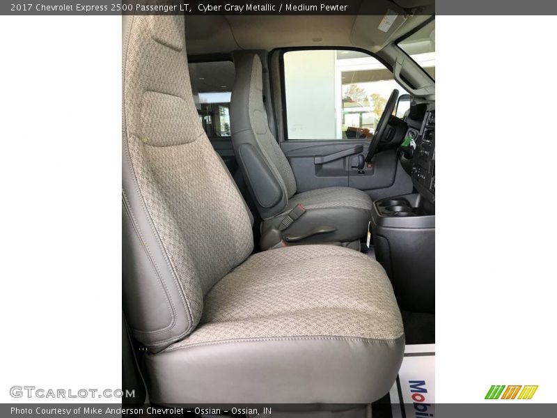 Cyber Gray Metallic / Medium Pewter 2017 Chevrolet Express 2500 Passenger LT