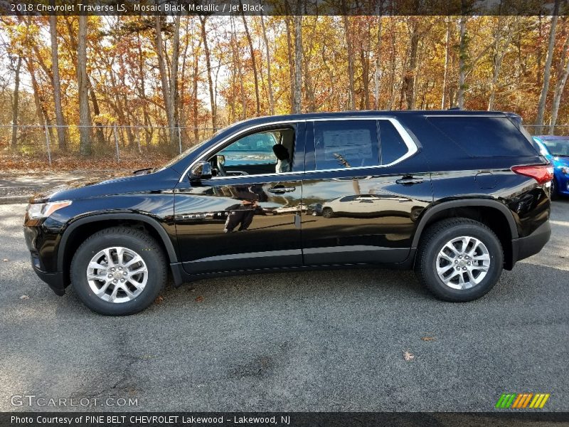 Mosaic Black Metallic / Jet Black 2018 Chevrolet Traverse LS