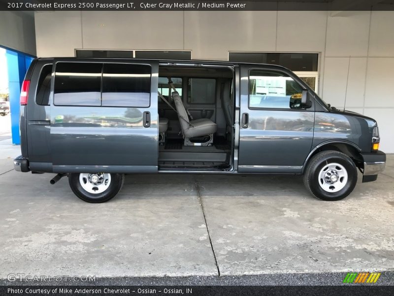 Cyber Gray Metallic / Medium Pewter 2017 Chevrolet Express 2500 Passenger LT