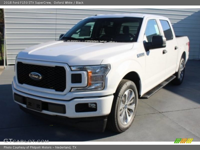 Oxford White / Black 2018 Ford F150 STX SuperCrew