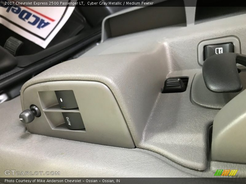 Cyber Gray Metallic / Medium Pewter 2017 Chevrolet Express 2500 Passenger LT