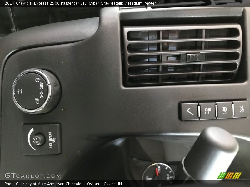 Cyber Gray Metallic / Medium Pewter 2017 Chevrolet Express 2500 Passenger LT