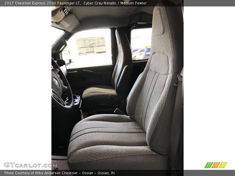 Cyber Gray Metallic / Medium Pewter 2017 Chevrolet Express 2500 Passenger LT