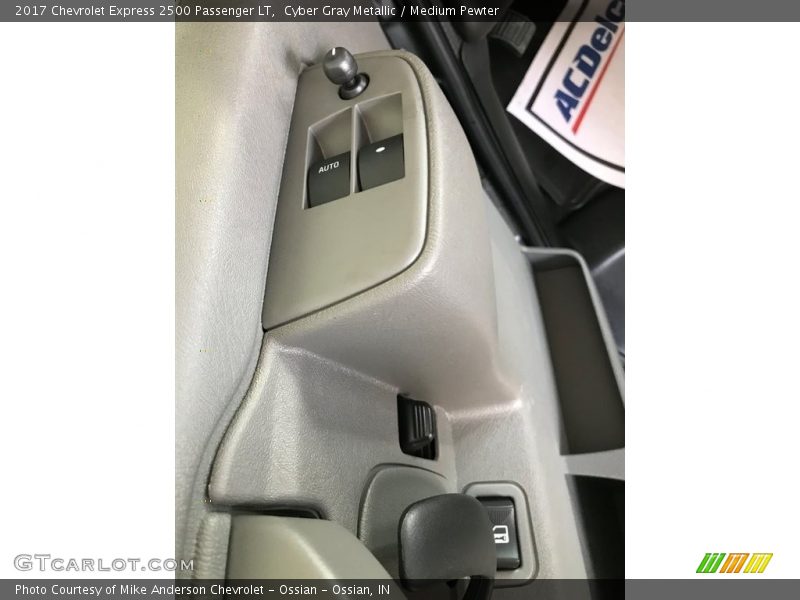 Cyber Gray Metallic / Medium Pewter 2017 Chevrolet Express 2500 Passenger LT
