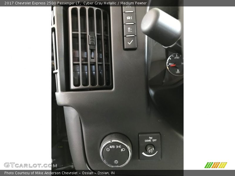 Cyber Gray Metallic / Medium Pewter 2017 Chevrolet Express 2500 Passenger LT