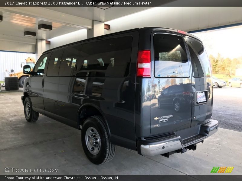 Cyber Gray Metallic / Medium Pewter 2017 Chevrolet Express 2500 Passenger LT