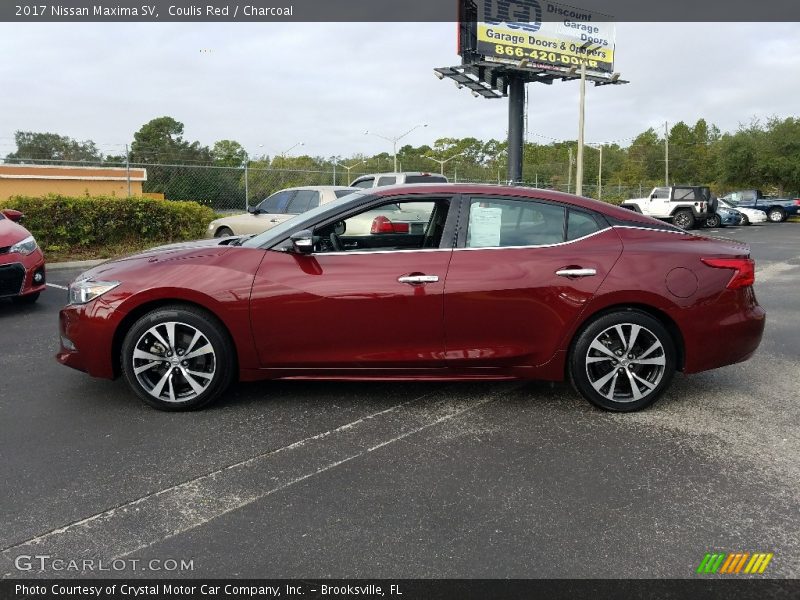 Coulis Red / Charcoal 2017 Nissan Maxima SV