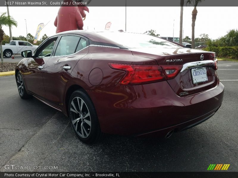 Coulis Red / Charcoal 2017 Nissan Maxima SV