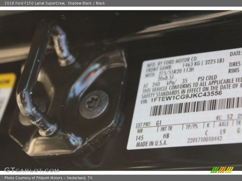 Shadow Black / Black 2018 Ford F150 Lariat SuperCrew