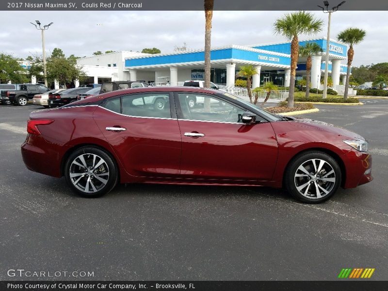 Coulis Red / Charcoal 2017 Nissan Maxima SV