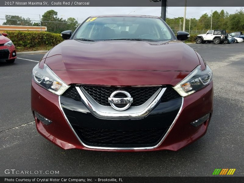 Coulis Red / Charcoal 2017 Nissan Maxima SV