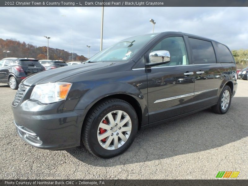 Dark Charcoal Pearl / Black/Light Graystone 2012 Chrysler Town & Country Touring - L