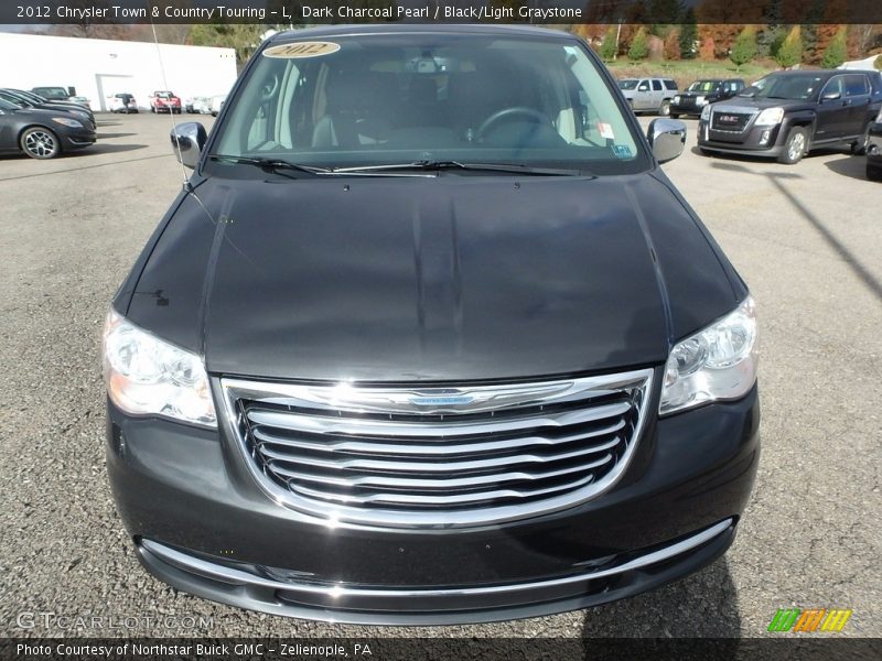 Dark Charcoal Pearl / Black/Light Graystone 2012 Chrysler Town & Country Touring - L