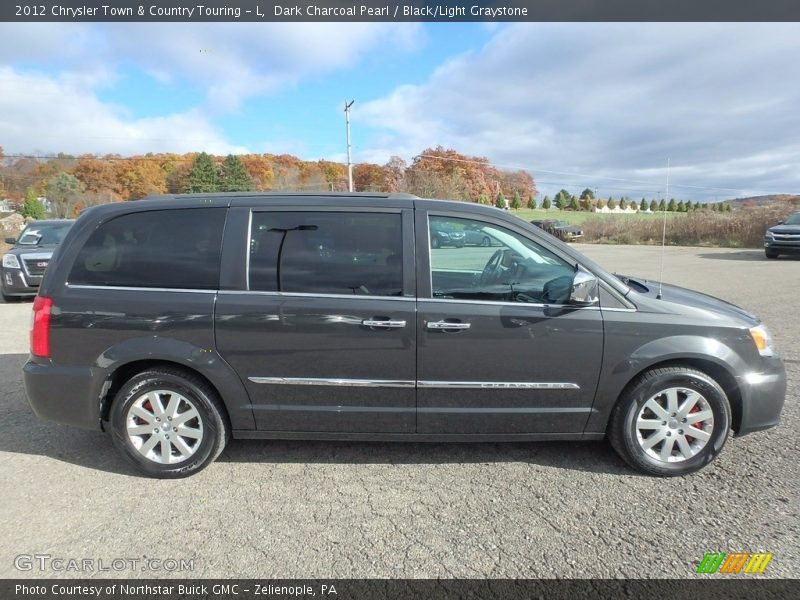 Dark Charcoal Pearl / Black/Light Graystone 2012 Chrysler Town & Country Touring - L