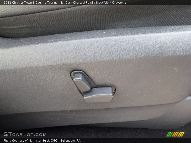 Dark Charcoal Pearl / Black/Light Graystone 2012 Chrysler Town & Country Touring - L