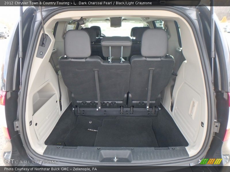 Dark Charcoal Pearl / Black/Light Graystone 2012 Chrysler Town & Country Touring - L