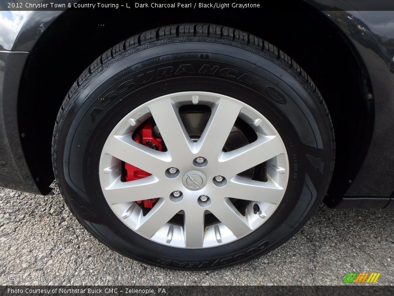 Dark Charcoal Pearl / Black/Light Graystone 2012 Chrysler Town & Country Touring - L