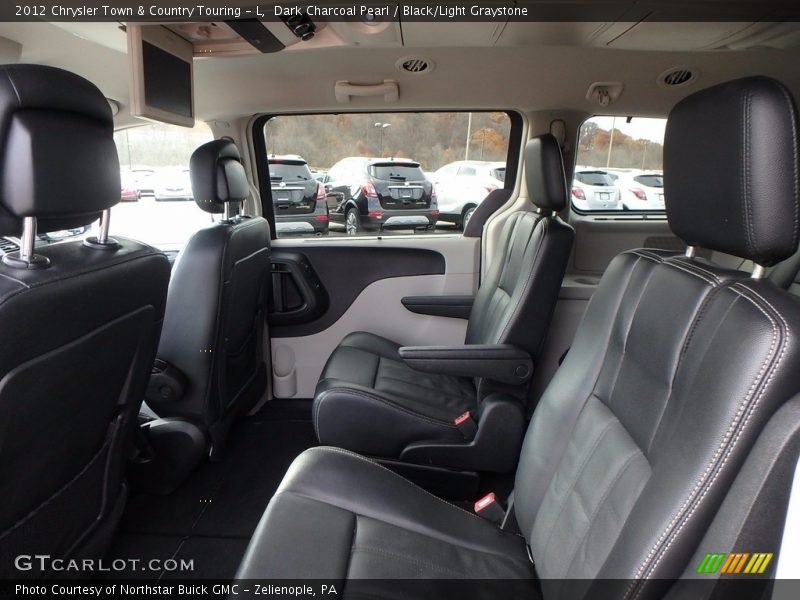 Dark Charcoal Pearl / Black/Light Graystone 2012 Chrysler Town & Country Touring - L