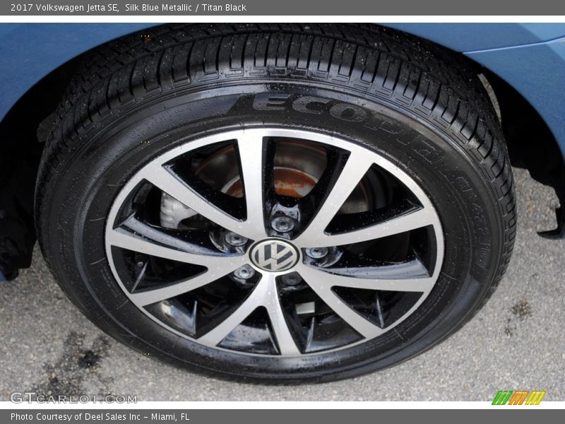Silk Blue Metallic / Titan Black 2017 Volkswagen Jetta SE