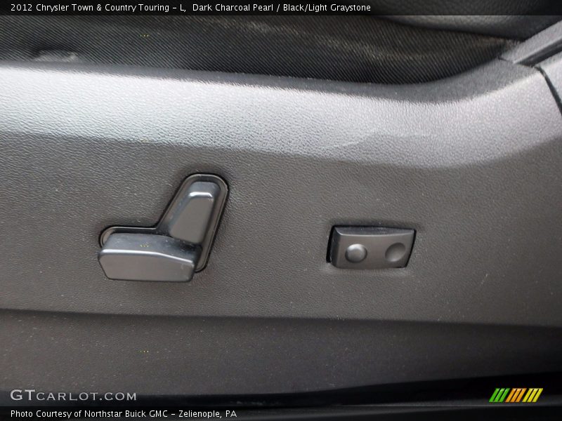 Dark Charcoal Pearl / Black/Light Graystone 2012 Chrysler Town & Country Touring - L