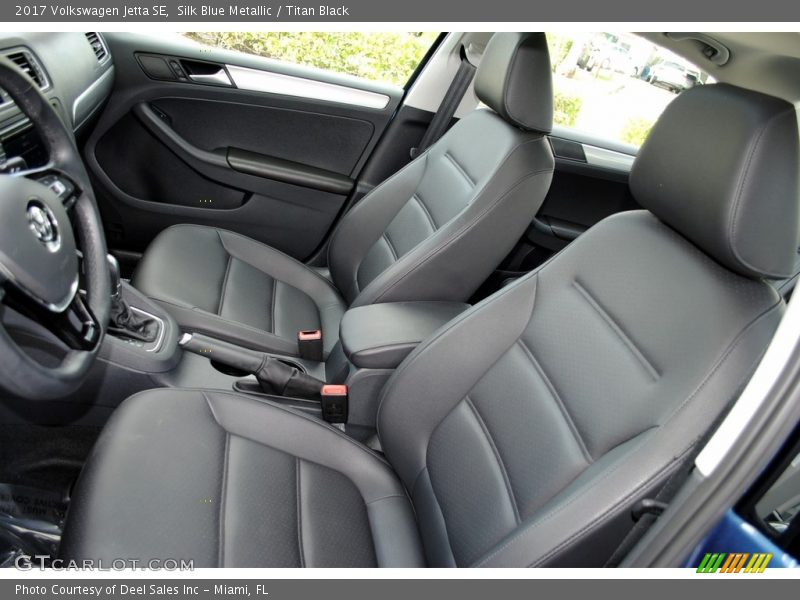 Silk Blue Metallic / Titan Black 2017 Volkswagen Jetta SE