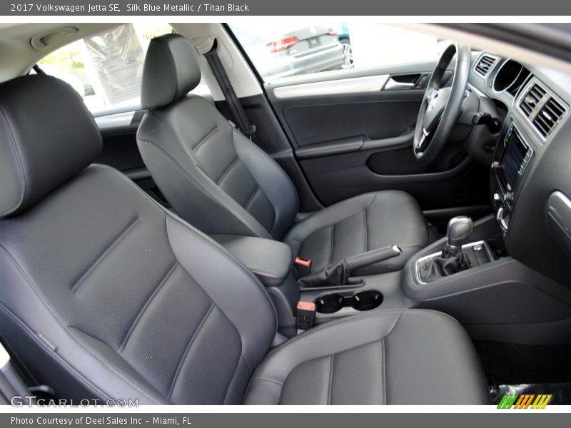 Silk Blue Metallic / Titan Black 2017 Volkswagen Jetta SE