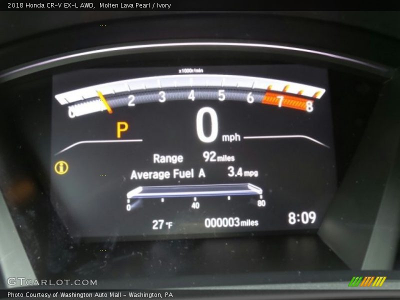 Molten Lava Pearl / Ivory 2018 Honda CR-V EX-L AWD