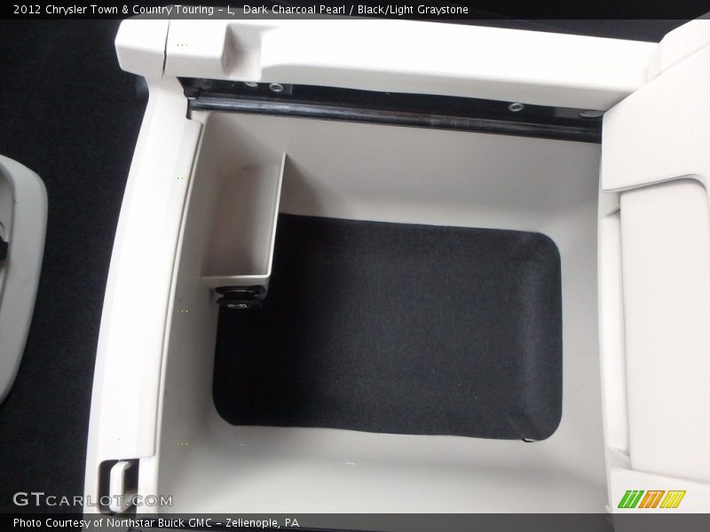 Dark Charcoal Pearl / Black/Light Graystone 2012 Chrysler Town & Country Touring - L