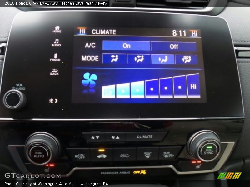 Molten Lava Pearl / Ivory 2018 Honda CR-V EX-L AWD
