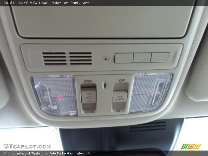 Molten Lava Pearl / Ivory 2018 Honda CR-V EX-L AWD