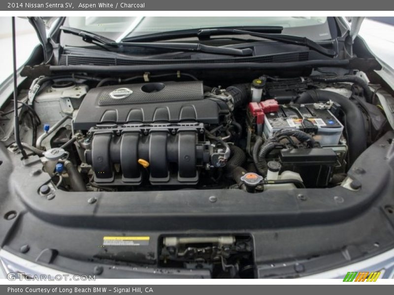 Aspen White / Charcoal 2014 Nissan Sentra SV