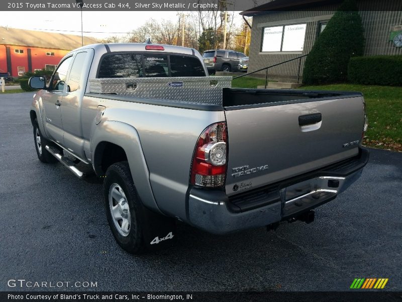 Silver Sky Metallic / Graphite 2015 Toyota Tacoma V6 Access Cab 4x4