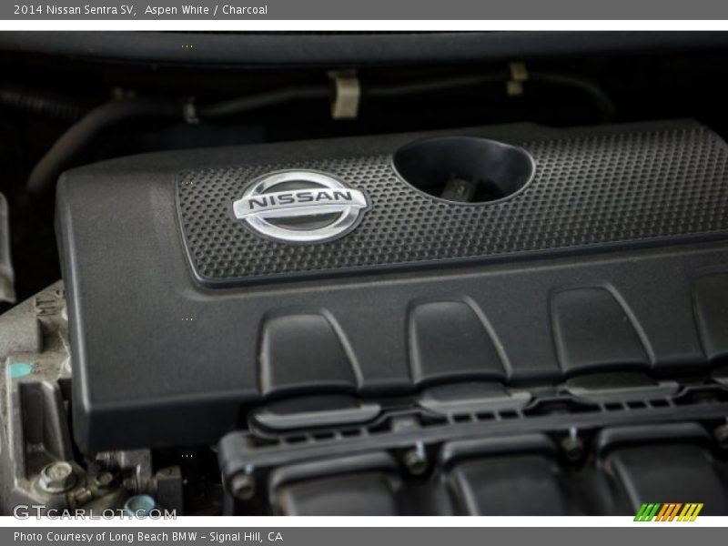 Aspen White / Charcoal 2014 Nissan Sentra SV