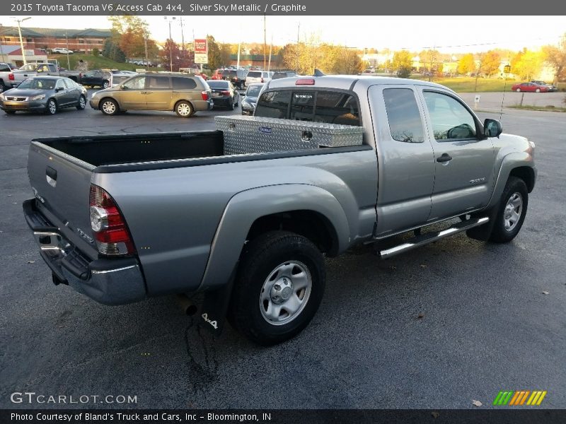 Silver Sky Metallic / Graphite 2015 Toyota Tacoma V6 Access Cab 4x4