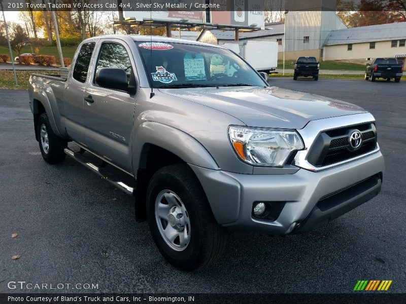 Silver Sky Metallic / Graphite 2015 Toyota Tacoma V6 Access Cab 4x4