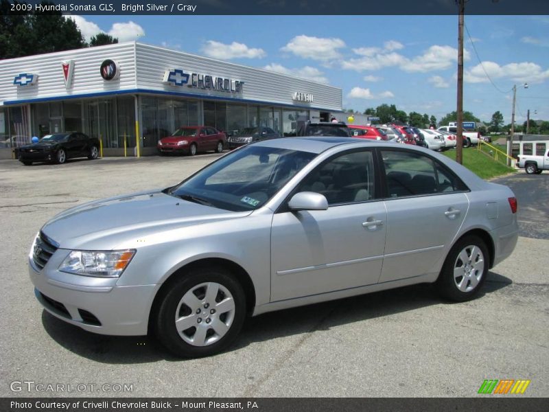 Bright Silver / Gray 2009 Hyundai Sonata GLS