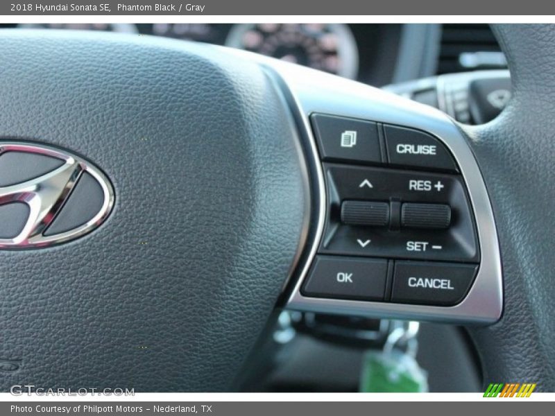Phantom Black / Gray 2018 Hyundai Sonata SE