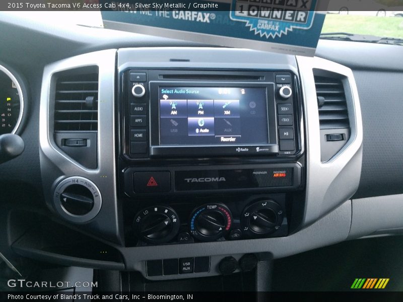 Silver Sky Metallic / Graphite 2015 Toyota Tacoma V6 Access Cab 4x4