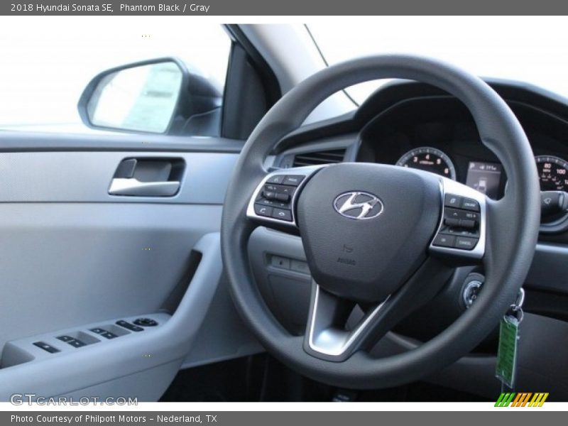 Phantom Black / Gray 2018 Hyundai Sonata SE